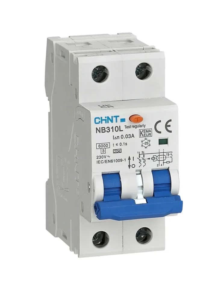 Диф. автомат NB310L 2P 16A 30mA, тип A, х-ка C, 6kA (R)