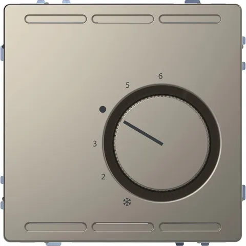 Термостат Schneider Electric D-Life, терморегулятор с центр. пл. с перекл. конт.230В, никель, SD