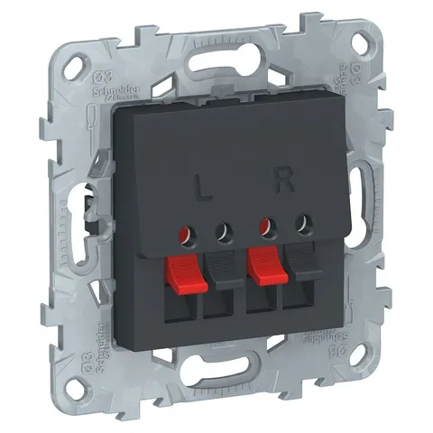 Розетка ТВ Schneider Electric Unica, NEW аудиорозетка, антрацит
