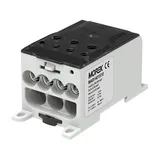 Блок распред. Morek OJL400A черно-серый, 1P, вх. 1x95_240mm² Al/Cu, вых. 4x2,5_35 + 3x6_50mm² Cu, 425(CU)/380(AL), 1000V, винтовые зажимы