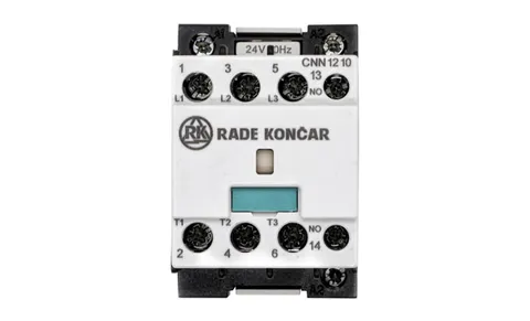 Контактор CNN 12 10 24V 50Hz, 3P, 12A/(25A по AC-1), 5.7kW(400VAC), 24VAC, 1NO