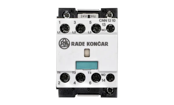 Контактор CNN 12 10 24V 50Hz, 3P, 12A/(25A по AC-1), 5.7kW(400VAC), 24VAC, 1NO