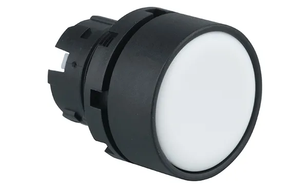 Головка кнопки PB3E, плоская, белая, без фиксации, без подсветки, 22mm, IP65