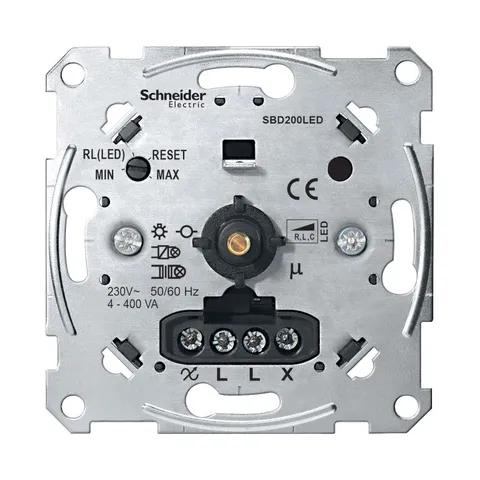 Светорегулятор Schneider Electric D-Life, мех-м пов-наж светорег, унив LED 4-400Вт