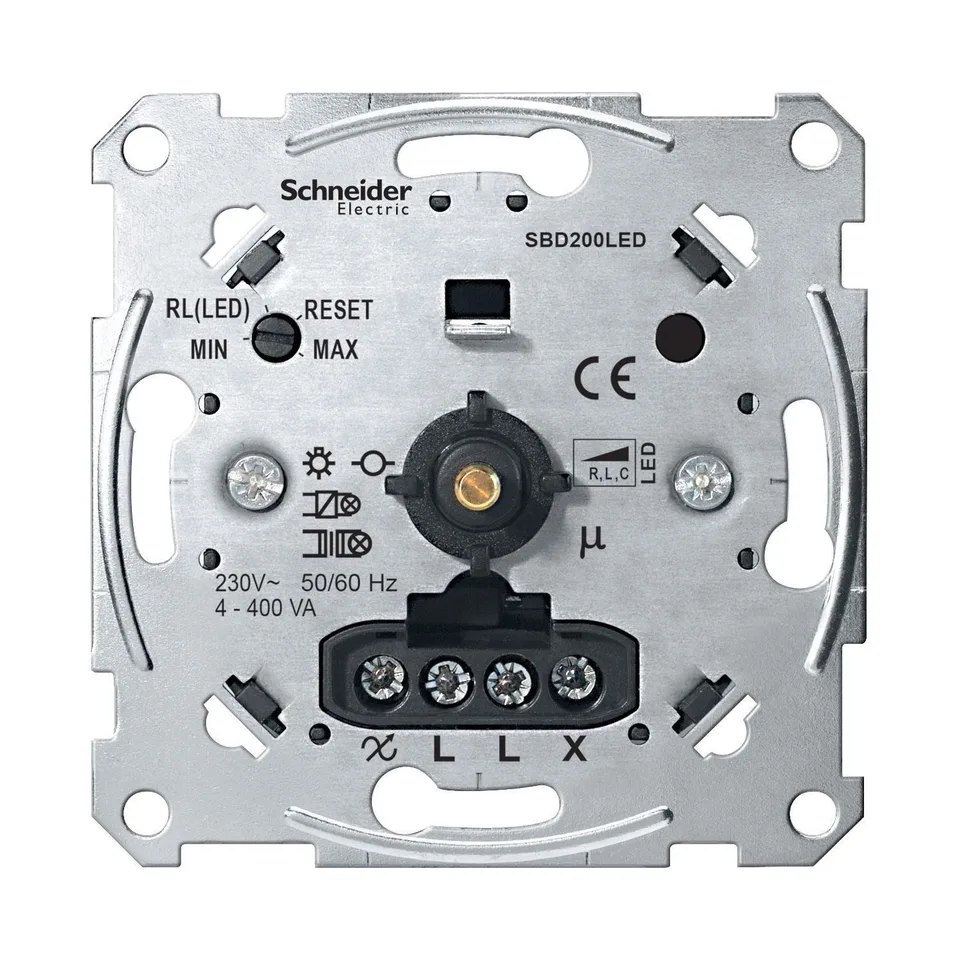 Светорегулятор Schneider Electric D-Life, мех-м пов-наж светорег, унив LED 4-400Вт
