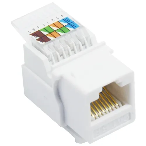 Модуль Keystone RJ45, cat. 5e, UTP, 90 град., белый