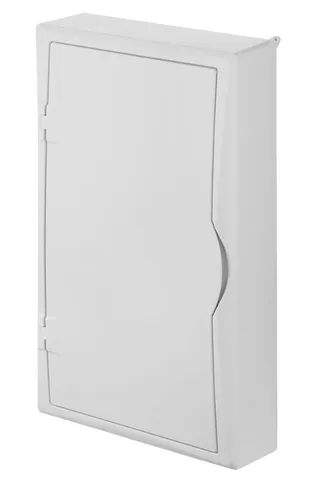 Щит навесной мультимед, TS35+2x МП перф.118x270mm, белая пласт. дверь, белый RAL9003, 560x354x107mm, IP40