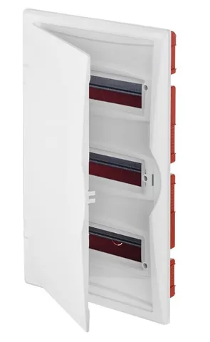 Щит встраив. 3x12M, N/PE 4x 2x16+7x10mm2, белая пласт. дверь, белый RAL9003, 560x350x102mm, IP40