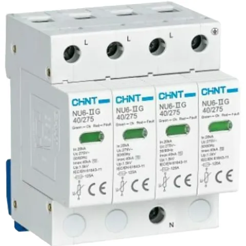 Ограничитель имп. перенапр. NU6-IIG 4Р In=15kA Uc=440B Im=40kA (R)