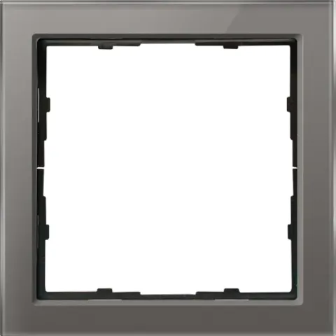 Рамка 1-я стекло цвета сталь, серия R98 Glass