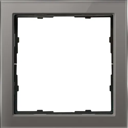 Рамка 1-я стекло цвета сталь, серия R98 Glass
