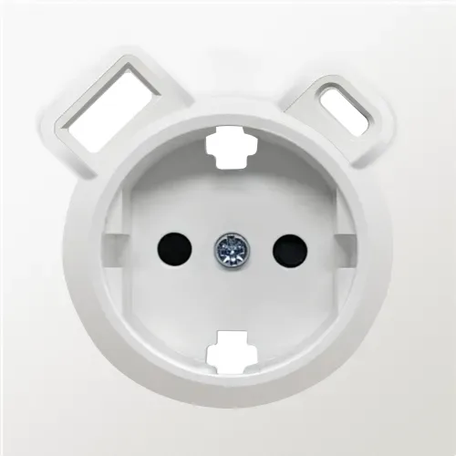 Накладка для розетки Schuko с зарядным устройством USB A+C, с защитными шторками, матовый жасмин, серия R98