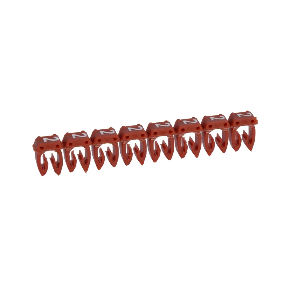 Маркер CAB3 d=1.5-2.5mm - "2" (красный) упак.1200 шт