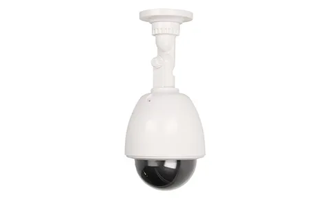 Муляж вращающейся камеры ORNO c LED-индикатором, внутри и снаружи помещений, белый корпус, питание 2x1,5V AA-батарейки