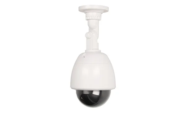 Муляж вращающейся камеры ORNO c LED-индикатором, внутри и снаружи помещений, белый корпус, питание 2x1,5V AA-батарейки