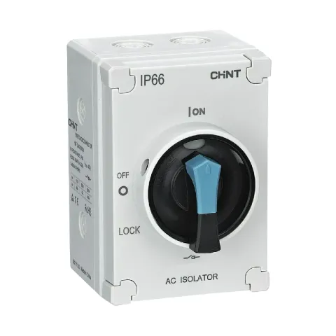 Рубильник NF2-63/3BO в пластиковом коробе IP65 (R)