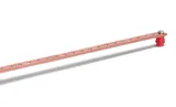 Шина медная эквипотенциальная 20x5x400mm с резьбовыми отверстиями M6 и 2-мя изоляторами