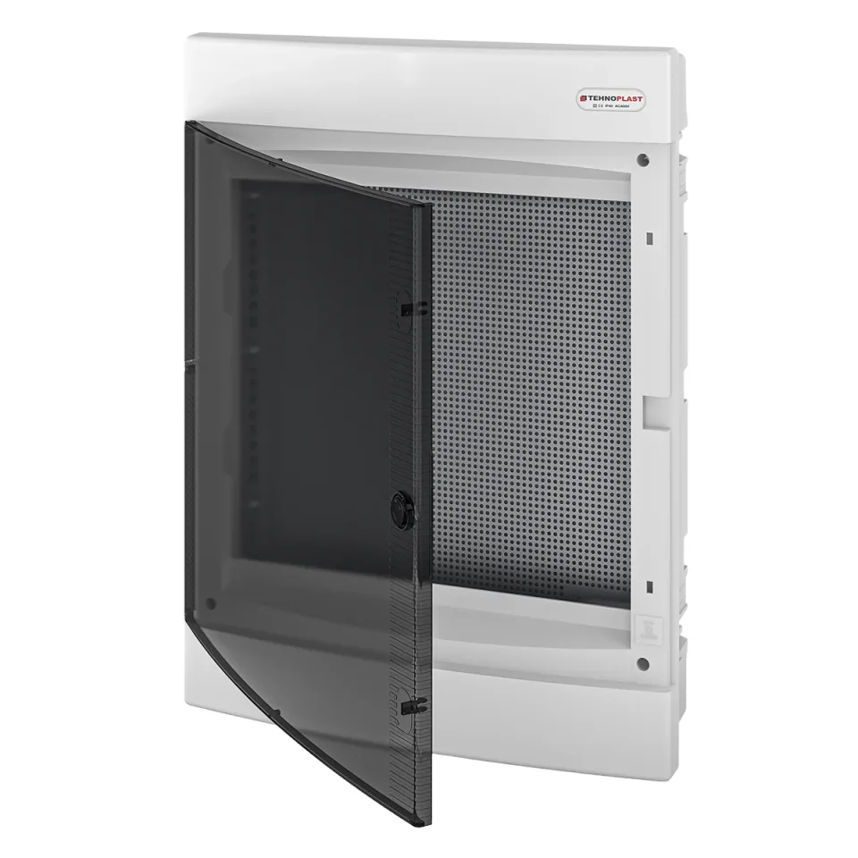 U3x18C IT, Щит встраиваемый мультимедийный, 3 ряда, прозрач. дверца, IP40