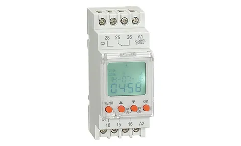 Цифровой таймер RD-TPD2, 2CO, 16A(250VAC), 24_264VAC/DC, недельная программа, русское меню, LCD, 2M