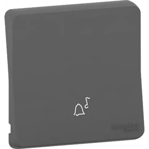 Лицевая панель Schneider Electric Mureva, S, клавиша с символом "звонок", антрацит, IP55