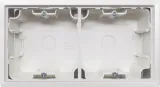 Коробка для накладного монтажа с встроенной рамкой 2-я, матовый белый, серия R98