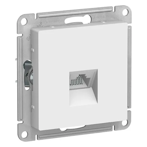 Компьютерная розетка Systeme Electric AtlasDesign, RJ45, механизм, белый