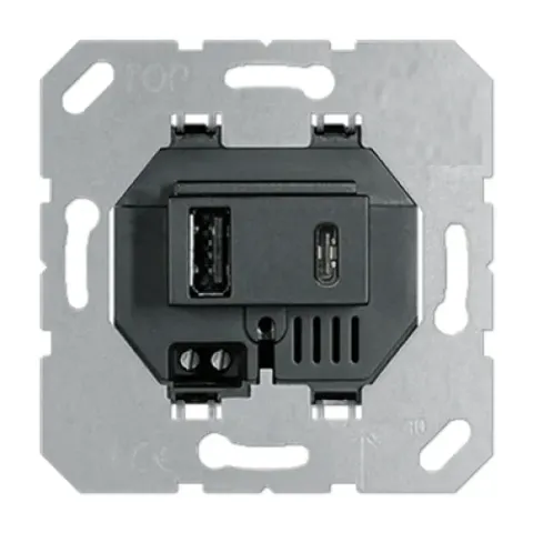 USB зарядное устройство, 3.1A тип A, С черный