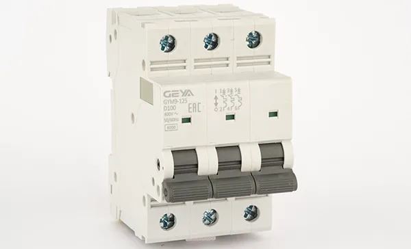 Авт. выключатель GYM9-125-3P-100D, 3P, 100A, хар-ка D, 6kA, 3M