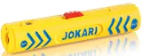Съемник изоляции JOKARI SECURA Coaxi №1 (для снятия изоляции со всех коаксиальных кабелей диаметром 4,8-7,5 мм, например, TV-Coax, RG 58U/RG59U, PVC-Flex 3х0,75 mm², лезвия промаркерованы цифрами в соответствии с последовательностью действий, двухкомпонентное исполнение рукоятки)