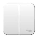 Выключатель Systeme Electric Blanca, открытой установки 2-клавишный (cх.5) изол. пл., 10А, 250B, белый
