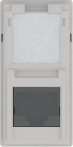 Розетка компьютерная RJ45 cat6 UTP 1 модуль, серый