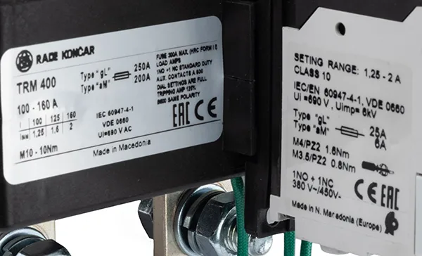 Реле тепловой перегрузки TRM 400-160A, It=110_160A, 1NO+1NC, CLASS 10A, с трансформаторами тока, отдельный монтаж