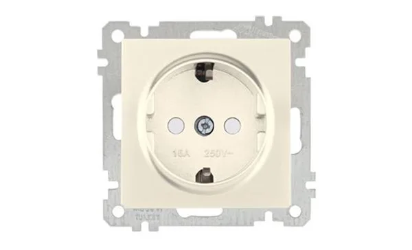 21 - Розетка 2P+E, защ. шторки, сл.кость