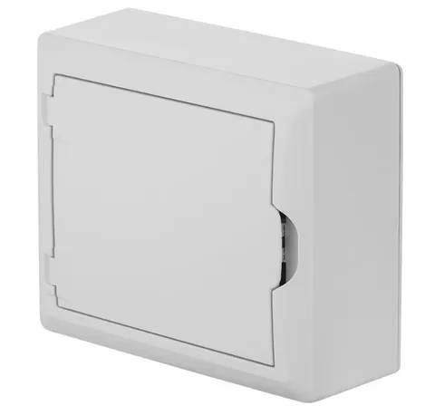 Щит навесной 1x8M, N/PE 2x 2x16+5x10mm2, белая пласт. дверь, белый RAL9003, 198x228x96mm, IP40