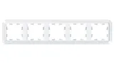 Рамка Systeme Electric AtlasDesign, ANTIQUE 5-постовая, универсальная, белый