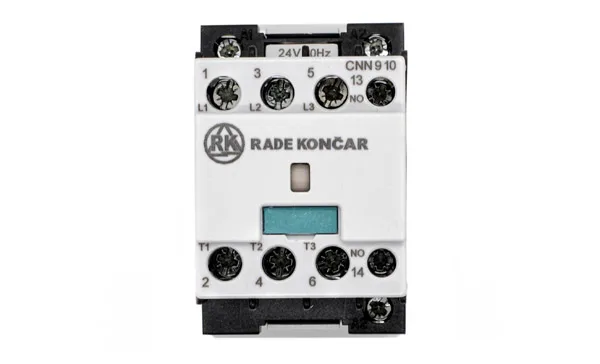 Контактор CNN 9 10 24V 50Hz, 3P, 9A/(25A по AC-1), 4.5kW(400VAC), 24VAC, 1NO