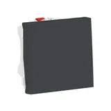 Выключатель Schneider Electric Unica, MODULAR 1-клавишный, кнопочный, схема 1, 10 A, 2 модуля антрацит