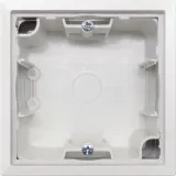 Коробка для накладного монтажа с встроенной рамкой 1-я, матовый белый, серия R98