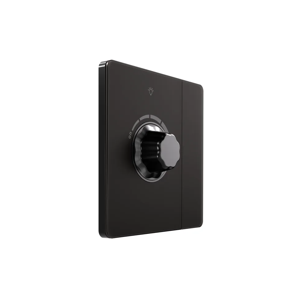 Диммер (светорегулятор) Systeme Electric Infinity, светорегулятор TRIAC c выключателем скрытой установки 300Вт (250В), Полярная ночь