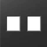 Накладка 2-я для розеток RJ45, TV, SAT, матовый карбон, серия A07