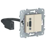 Розетка Schneider Electric Unica, NEW HDMI, бежевый