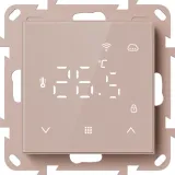 Термостат с датчиком пола и воздуха с WiFi, 16 A, 55*55 мм, программируемый, стекло кашемир