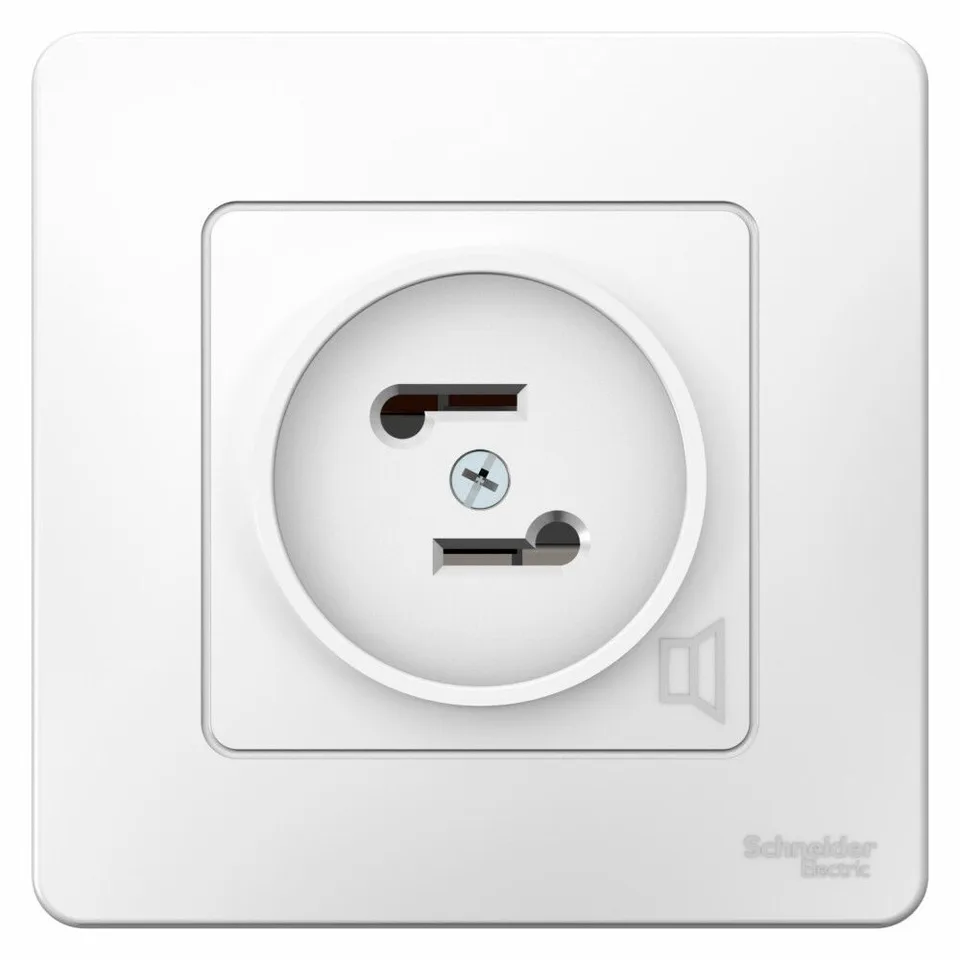 Розетка ТВ Systeme Electric Blanca, скрытой установки FM радио, белый