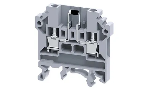 Клемма с диодом CKT4UD2 /6x46,3mm, винтовая, 1N4007 (1000V, 1A), сх. R-L, 2 присоед., 4(max 6)mm2, 500V, серая