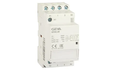 Контактор модульный GYHC-4P, 25A, 2NO+2NC, 230VAC, 2M