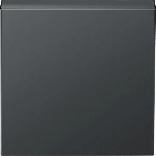 Накладка для розетки Schuko с заземлением, с крышкой, 16A 250 В~, вороненая сталь, серия R98 METAL