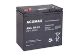 Батарея аккумуляторная Acumax AML55-12, 12V/55Ah, 200(203)x229x138 HxLxW, 17.3kg, 10-12лет