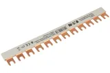 Шинка гребенчатая EVG-1PHAS/12MODUL, 1P, 10мм2, 63А, вилка, на 12 соединений.