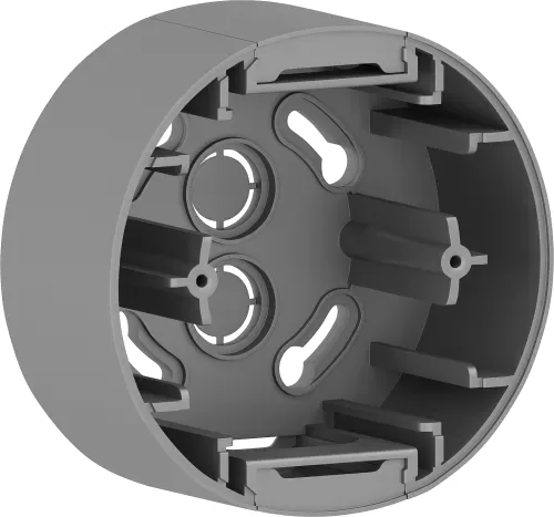 Корпус для накладного монтажа с комплектом аксессуаров, сталь дымчатая, серия A07 Natural Round