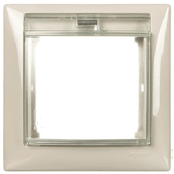Valena - Рамка 1 пост, с крышкой, сл.кость IP 44
